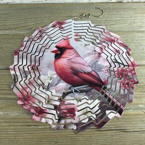 Male Cardinal Wind Spinner 10"